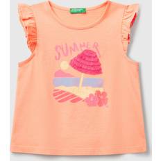 Orange Tank Tops Children's Clothing United Colors of Benetton Printed Tank Top - Orange