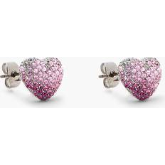 Marc Jacobs Örhängen Marc Jacobs The Heart Balloon Pave Earrings - Silver/Rose