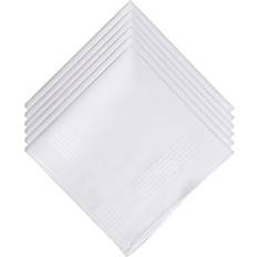 Lulusilk Handkerchiefs 100% Cotton Fabric - White