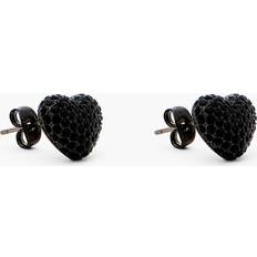 Marc Jacobs Örhängen Marc Jacobs Hjärta Pave Örhängen - Svart Mässing