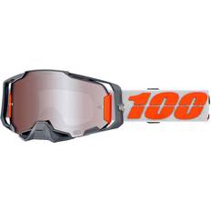 100% Armega HiPer Goggles - Silver/Orange