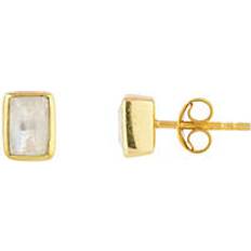 Moonstone Earrings Manhattan Moonstone Stud Earrings - White