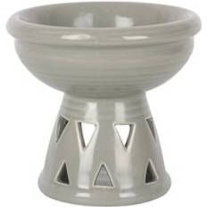 Oil Lamps Something Different Ceramic Deep Bowl Burner Grey Oil Lamp