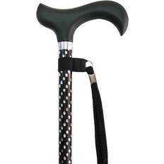 Crutches & Canes Buyers Products Company Charles Buyers Walking Stick Adjustable Engraved Black