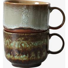 HKliving 70's Tea Cup 42.5 cl 2 Parts Odyssey Mug