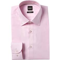 HUGO BOSS Pink Shirts HUGO BOSS Hank Kent Slim Fit Dress Shirt