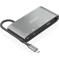 Bases de conexión Aisens 8 en 1 USB-C Dock 8 en 1