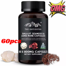 Branded Shilajit Sea Moss and Lion'sMane Adaptogen 60 Caps
