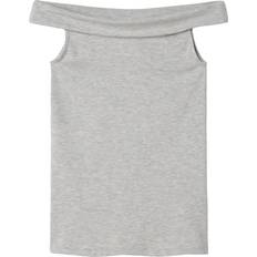 Skind Bluser Name It Off-shoulder Top - Grå