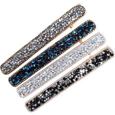 4 Pcs Hair Clips Rhinestone Beak Clip