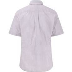 Fynch-Hatton Minimal Poplin Print Short Sleeve Shirt - Lila