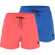 Jack & Jones Multicoloured Swimwear Jack & Jones 2 Pack Swim Shorts Pink/Blue
