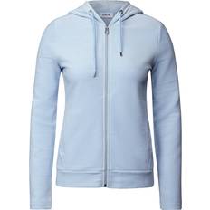 Cecil Kapuzensweatjacke Modisch Stretch - Blau