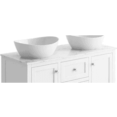 Harrogate Montpelier 1200 White Vein Marble Top