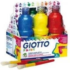 Temperafarben Giotto Tempera 6 Farben 500ml Pinseln Schablonen