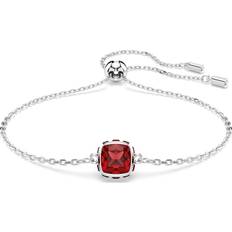 Swarovski Red Bracelets Swarovski Birthstone Bracelet Square Cut - Red