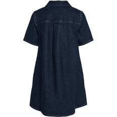 Calvin Klein Blåa Klänningar Calvin Klein Denim A-line Mini Dress - Blue