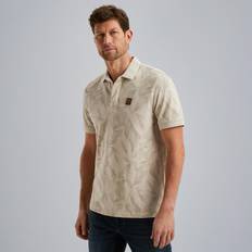 PME Legend Polo Shirt Piqué Print - Beige