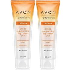 Avon Skincare Avon Pack of 2 Nutraeffects Radiance Tinted Facial Day Moisturising Cream SPF20 100.0 millilitre 120.0 grams