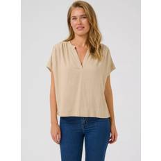 Linen Blouses Kaffe Milia Short Wing Sleeve Blouse