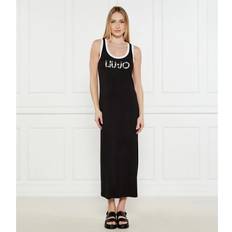 Long Viscose Jersey Dress Long Viscose - Black