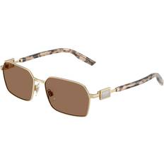 Solglasögon Dolce & Gabbana Man DG2316 Sunglasses Metal Gold/Brown Squared