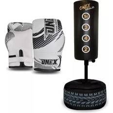 Boxing bag ONEX Freestanding Punch Bag Mitts Gloves Kit