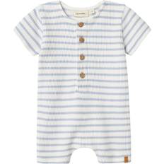 Blå Playsuits Børnetøj Name It Stribet Playsuit - Lyseblå/Hvid