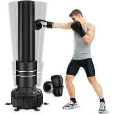 Boxing Bag with Boxing Gloves and Suction Cup Base