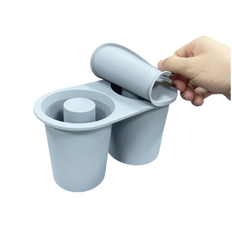 Grey Ice Cube Trays Spactz Moule Et Carré En Silicone 30 40 Oz Pour Faire 2 Creux Gris Bac à Glaçons