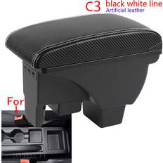 Armrests Maxpower C3 Black White Line For Volkswagen Polo Armrest Box