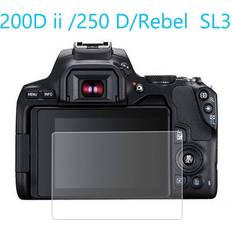 Tempered Glass Screen Protector for Canon EOS 200D Mark II MK2 250D Rebel SL3 Kiss X10