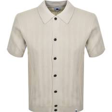 Pretty Green Shirts Pretty Green Barker Short Sleeve Shirt - Beige