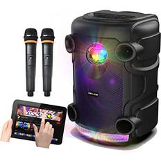 Tragbare Karaoke Maschine mit Party Lichteffekten