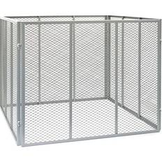Wiltec Compostiera 100x100x80 cm 800 Litri con Griglie