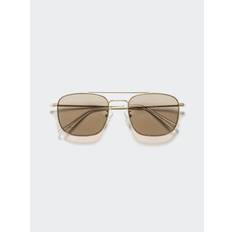 Uniqlo Japan Sunglasses Metal Double Bridge - Brown