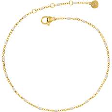 Fotlänkar Edblad Perlina Chain Anklet - White Gold