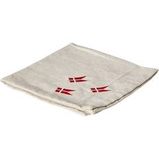 Mundserviet Dacore Bomuld Mundserviet Natur m Flag 4 stk Stofserviet Beige, Naturfarvet
