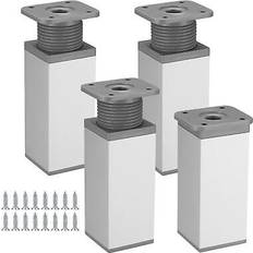 Silver Table Legs Adjustable Cabinet Legs 4 pcs Table Leg