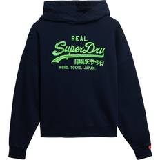Superdry Vintage Logo Neon Relaxed Hoodie