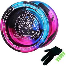 Yo-yos Tlily Professional Yoyo Alloy Unresponsive Yoyo 10 Ball Bearing Yoyo For Advanced Player