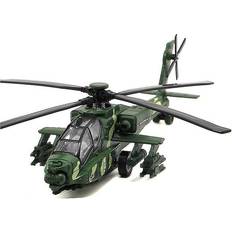 Army Helicopter Toy Diecast Military Attack Plane With Lights