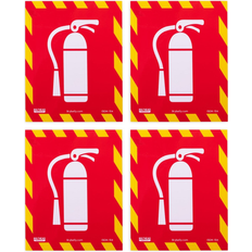 Fire Safety Bed Bath & Beyond Fire Extinguisher Inside Icon Stickers 4-pack Red