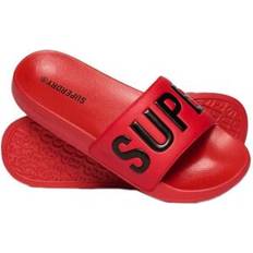 Superdry Core Graphic Pool Sliders - Red