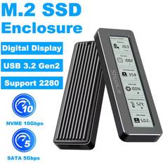External Enclosures FIDECO M2 SSD NVMe Enclosure USB 3.2 Gen2 10Gbps