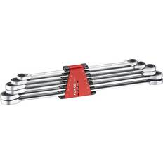 Force Dubbelringspärrnyckelsats 50623 10x12 12x14 13x15 14x17 16x18 17x19 mm Spärrnyckel
