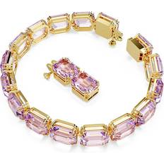 Swarovski Millenia Tennisarmband Lila Förgylld