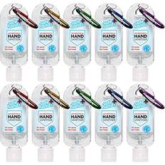 Hand Sanitiser Gel With Clip Pack of 10 x 50ml Bottles