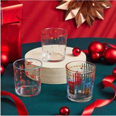3-teiliges Metzgerbesen-glasbecher-set 380 Ml Mehrfarbig