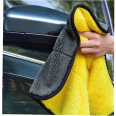 Grayish Yellow Double Sided Car Washing Towel